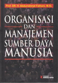 Organisasi dan Manajemen Sumber Daya Manusia