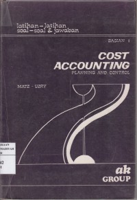 Cost Accounting Planning and Control