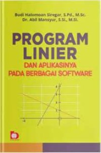 Program Linier dan Aplikasinya Pada Berbagai Software