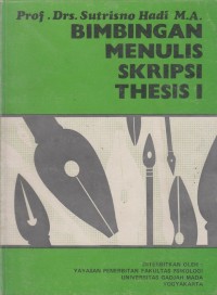 Bimbingan Menulis Skripsi Thesis I