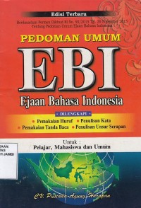 Pedoman Umum EBI Ejaan Bahasa Indonesia