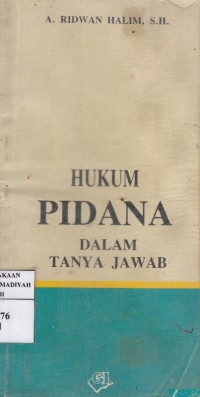 Hukum Pidana dalam Tanya Jawab