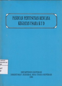 Panduan Penyusunan Rencana Kegiatan Usaha KUD