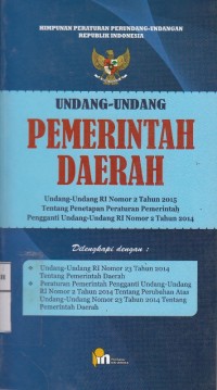 Undang-undang Pemerintah Daerah